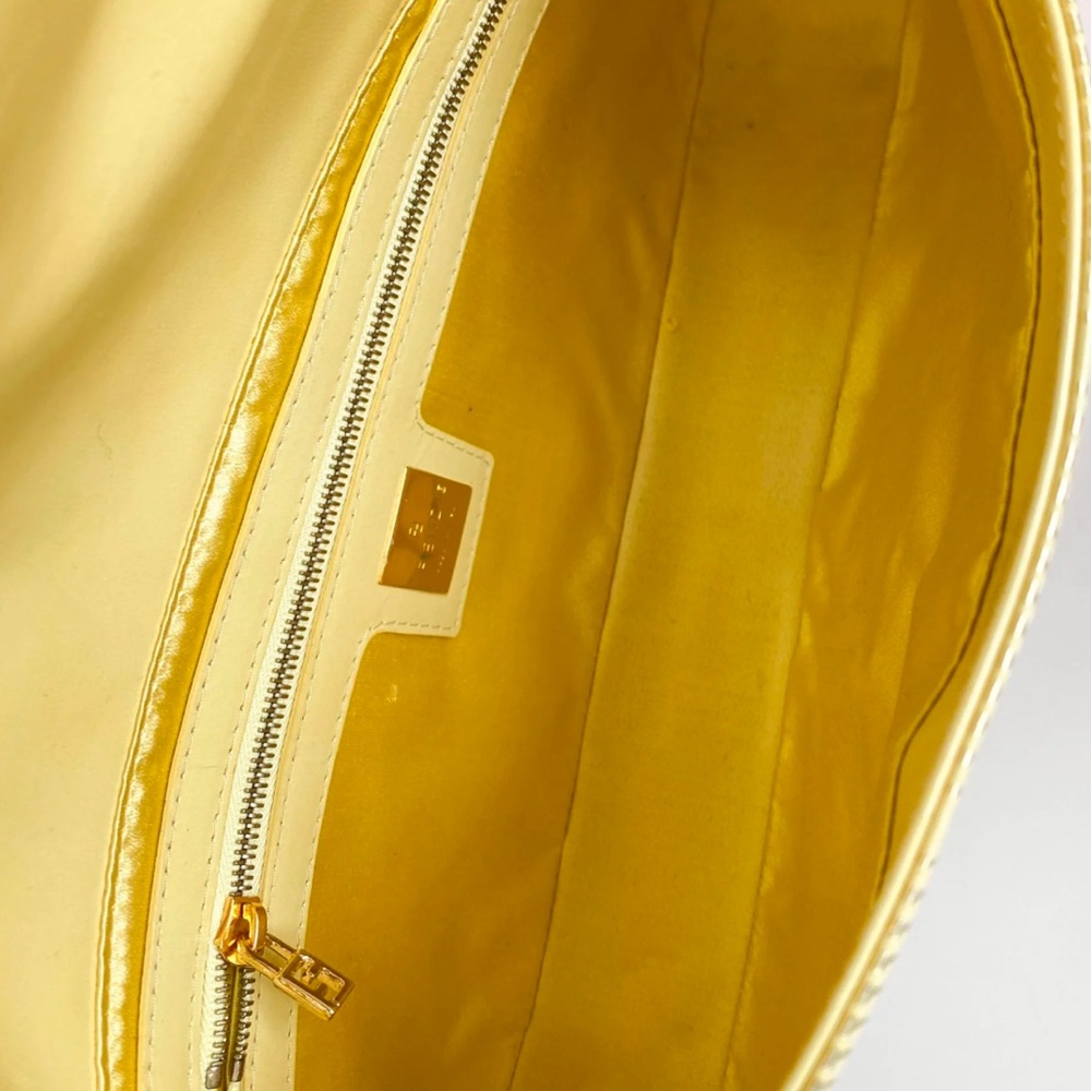 Auth RARE Fendi Metallic Gold Baguette LIMITED EDITION vintage Shoulder Bag - Picture 2 of 10